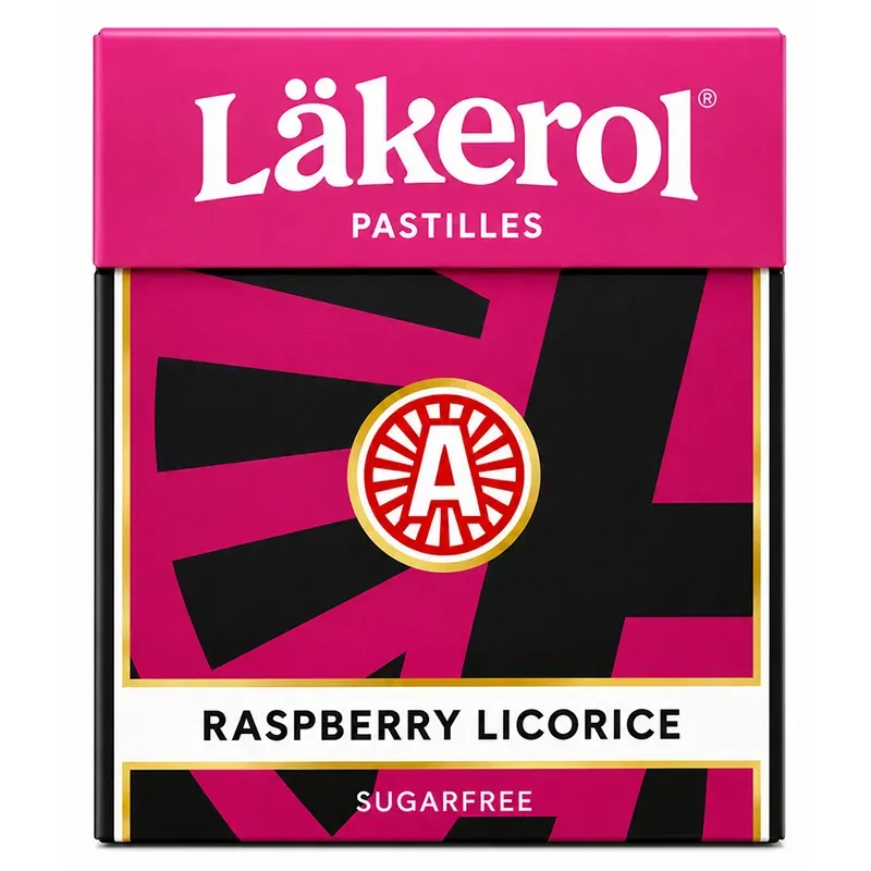 Bild 1 för Läkerol Raspberry Licorice 25g