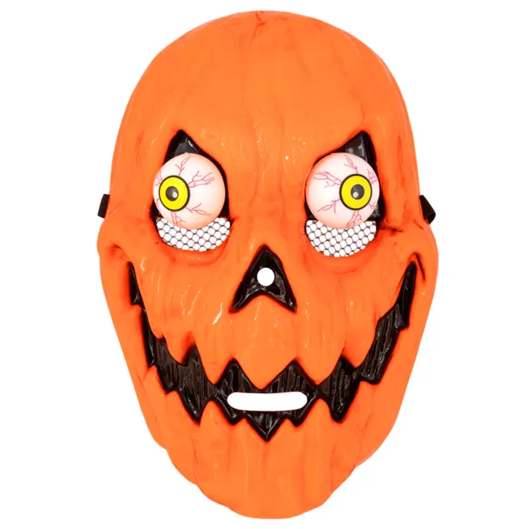 Alternativ bild 0 för Läskig Pumpa Halloweenmask 18,5x26cm