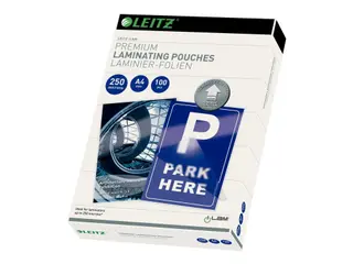 Produktfoto för Lamineringslommer Leitz A4 krystalklar 210x297 mm (100 stk.)