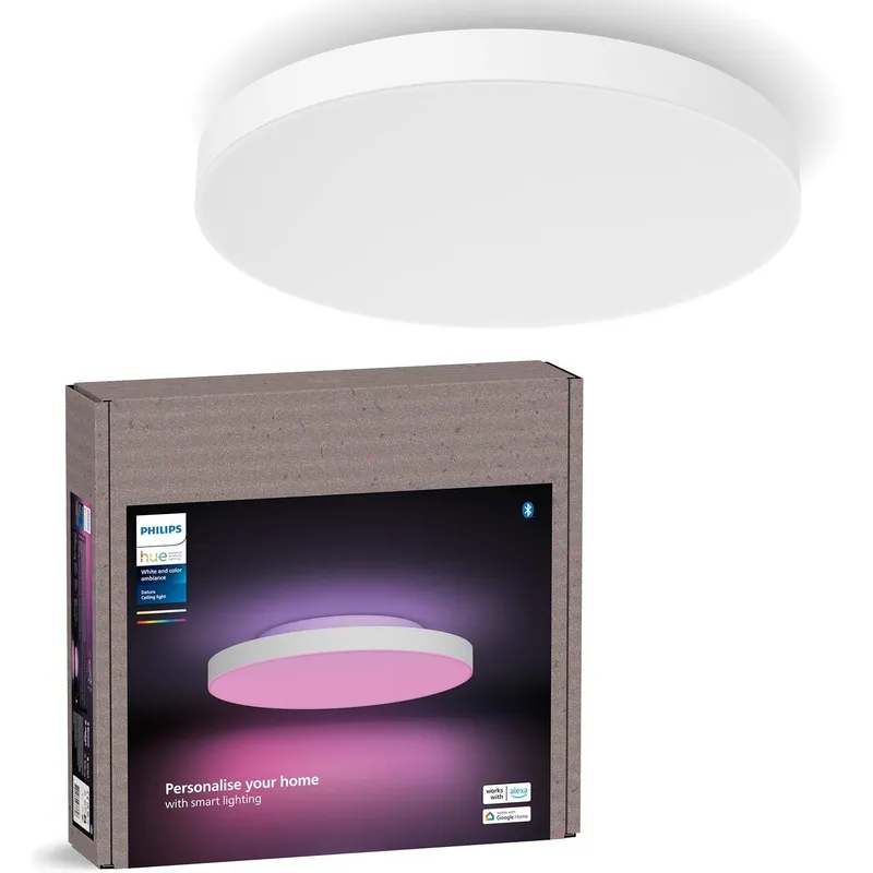 Bild 1 för Lampa sufitowa Signify Philips Hue White &amp  Col. Amb. Datura Ø 384mm