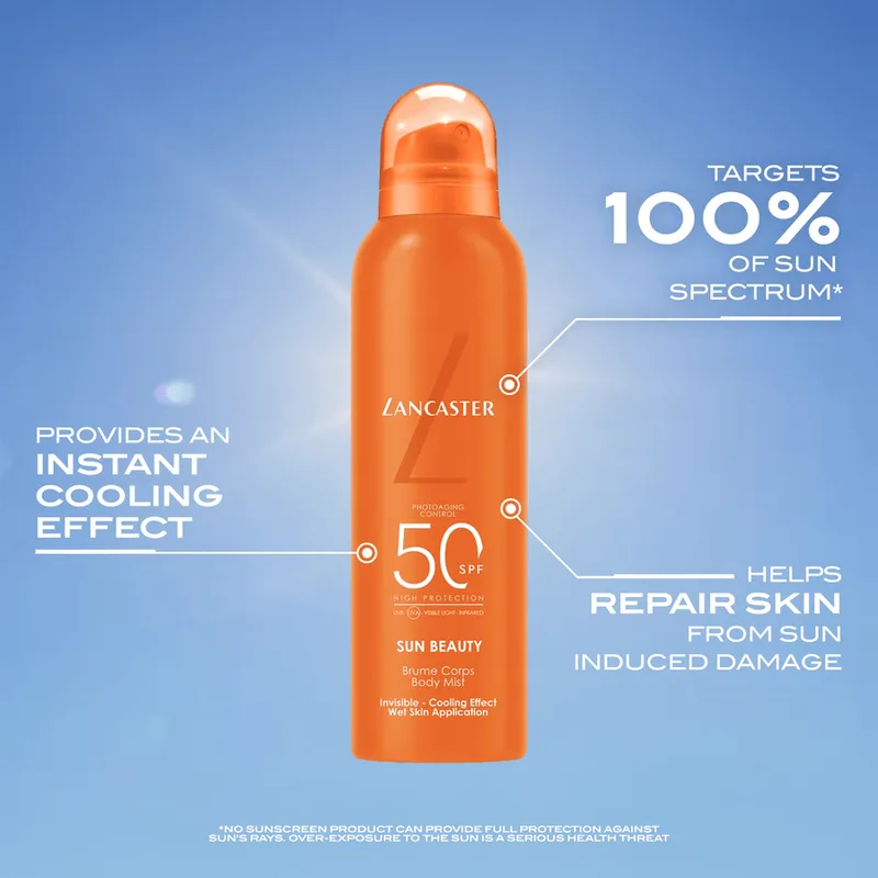 Bild 3 för Lancaster Sun Sport Invisible Refreshing Mist SPF50 200 ml