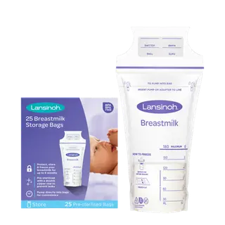 Produktfoto för Lansinoh 25 Breastmilk Storage Bags
