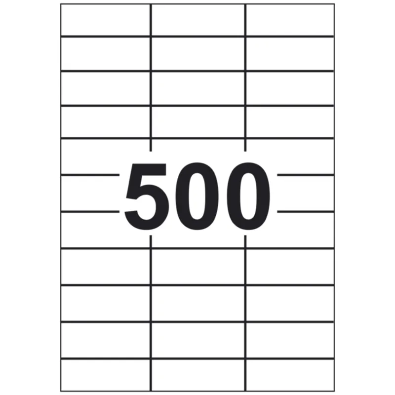 Alternativ bild 0 för Laseretikett 70x25,4mm 500 ark