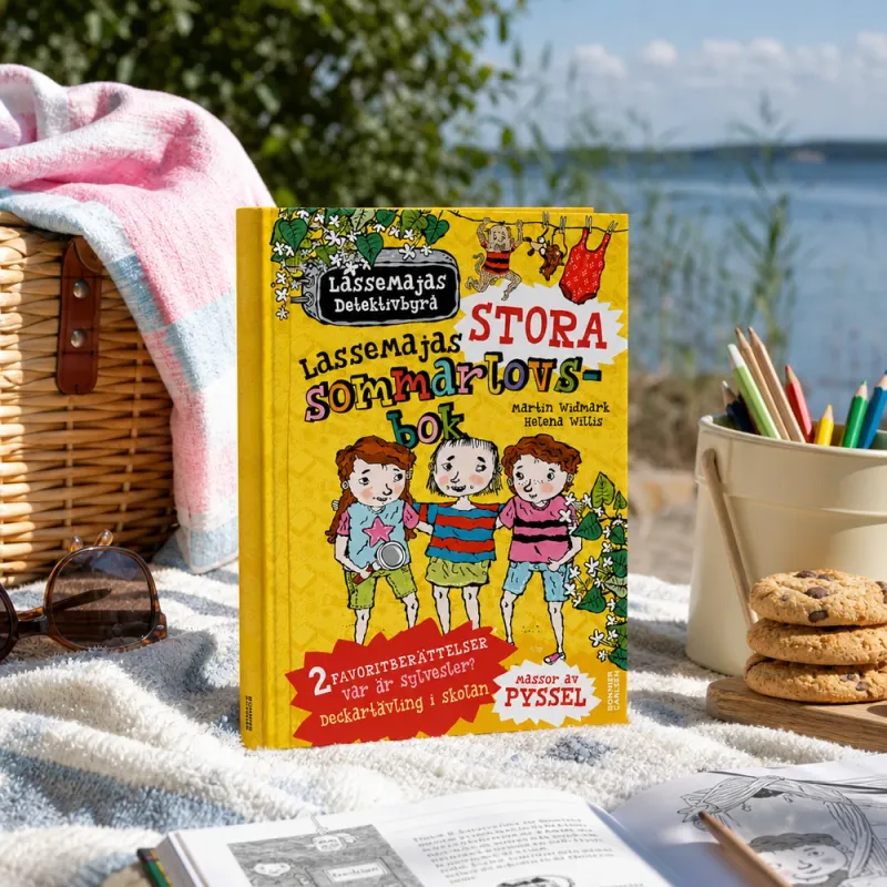 Bild 2 för Lassemajas stora sommarlovsbok av Martin Wildmark & Helena Willis