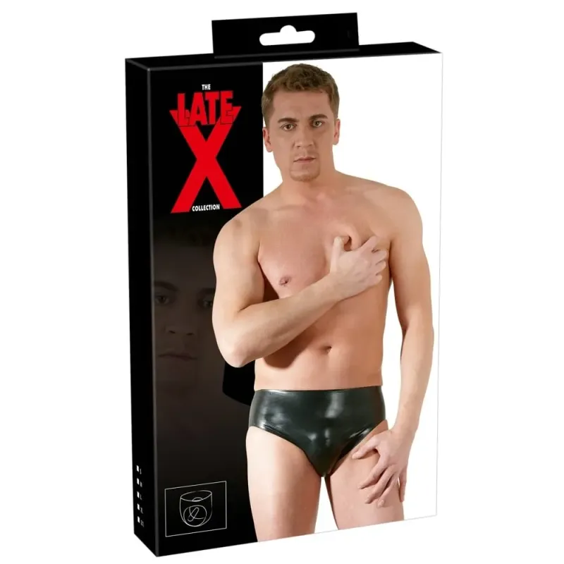 Alternativ bild 0 för Latex Briefs Med Anal Dildo