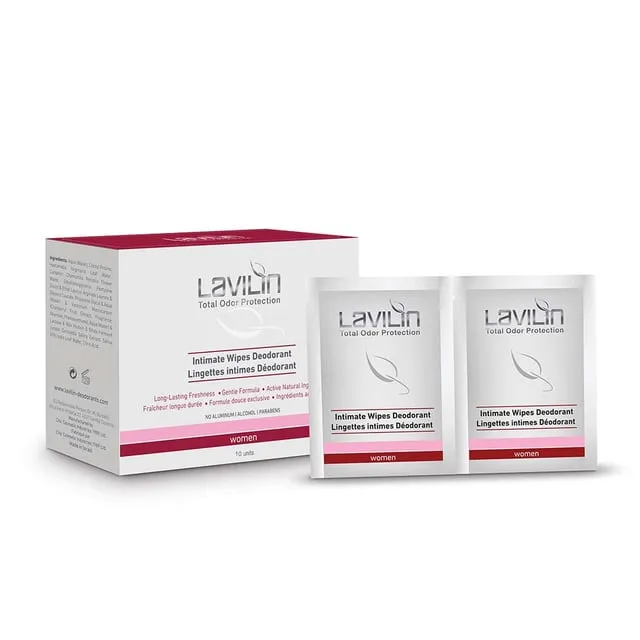 Alternativ bild 0 för Lavilin Intimate Deodorant Wipes Probiotic 10 st