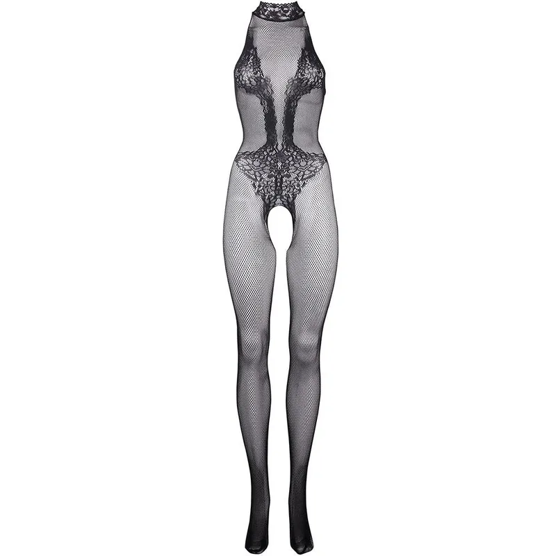 Bild 2 för Le Désir Fishnet And Lace Bodystocking S-XL