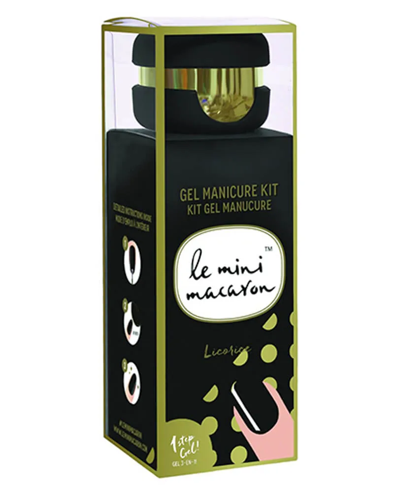 Bild 2 för Le Mini Macaron Gel Manicure Kit Licorice 10 ml