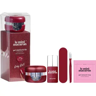 Produktfoto för Le Mini Macaron Gel Manicure Kit Ruby Red 5 st