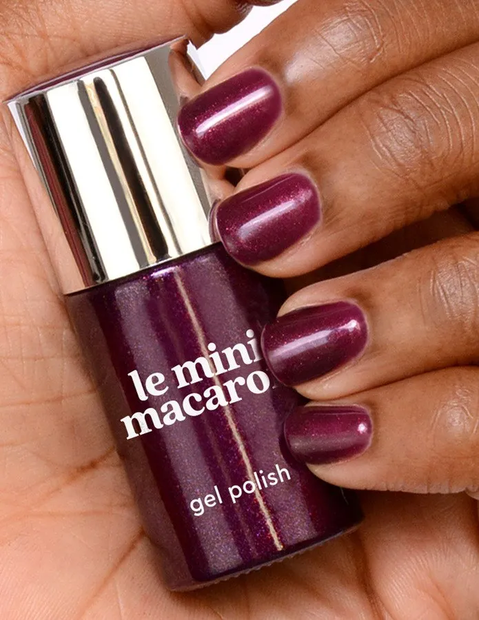 Bild 7 för Le Mini Macaron Gel Polish Dark Plum 8 ml