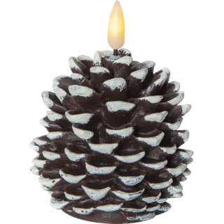 Produktfoto för LED Blockljus Flamme Cone (Brun)