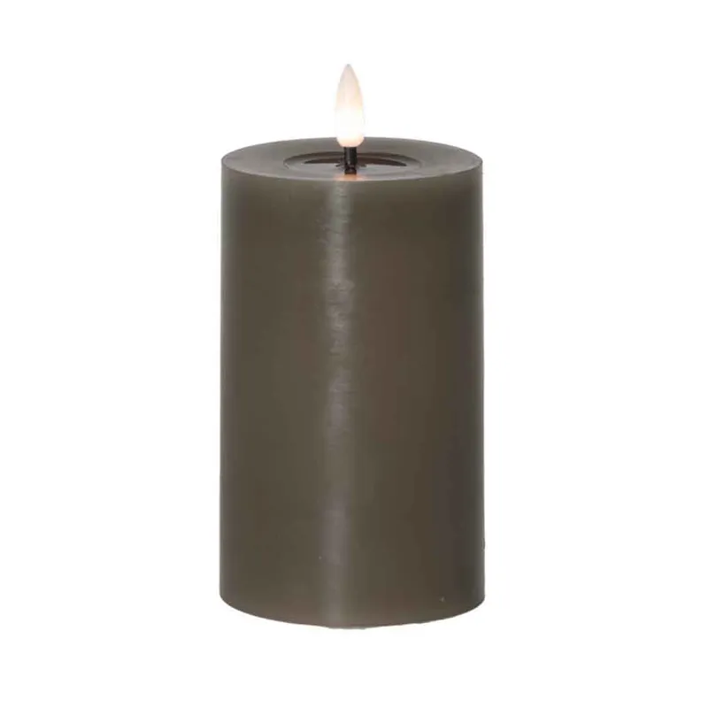 Bild 1 för Led Blockljus flytande vax Mullvad 15 cm