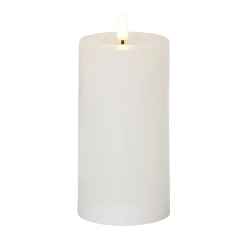 Bild 1 för Led Blockljus flytande vax Vit 17,5 cm