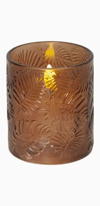 Produktfoto för LED blockljus leaf 10cm