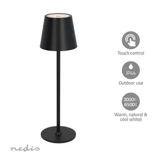 Produktfoto för LED bordslampa | LED | 1,8 W | 150 lm | 3000 - 6000 K | Svart
