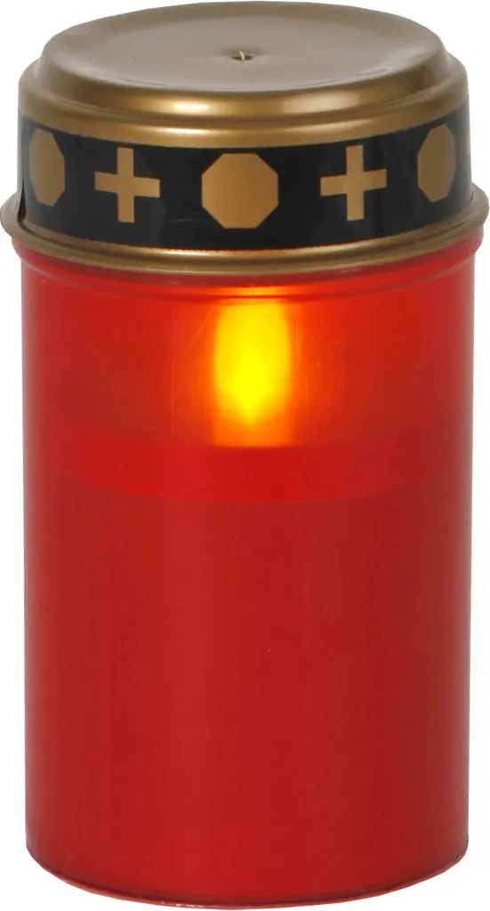 Alternativ bild 0 för LED GRAVLJUS SERENE / RÖD / 12cm / BATTERI / TIMER / UTOMHUS