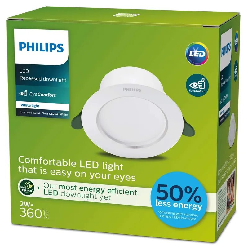 Bild 2 för LED Infälld spot Diamond Cut Ø95mm 2W 360lm 3000K Energiklass A