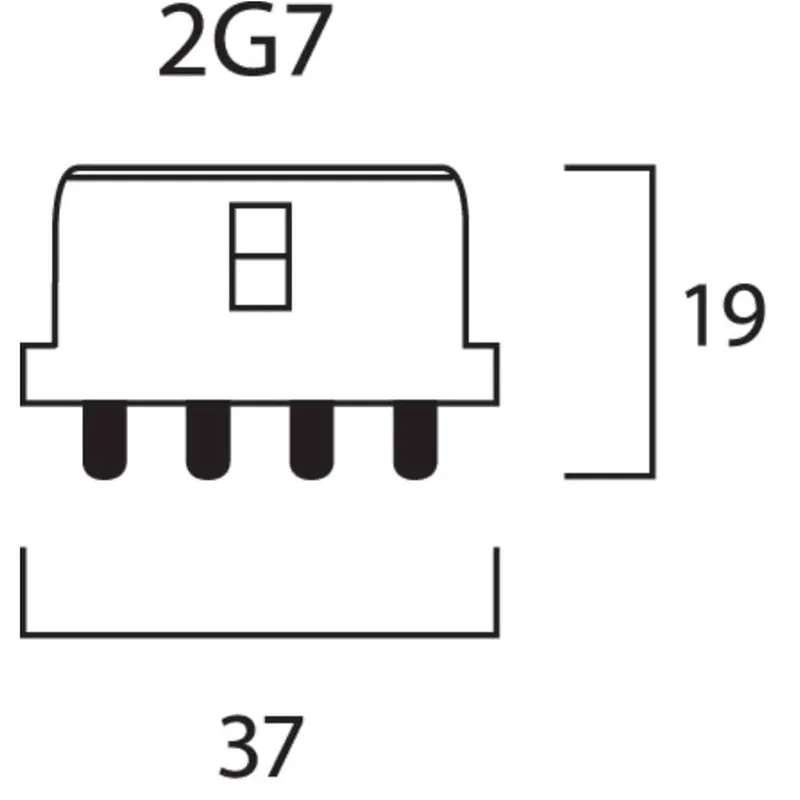 Bild 2 för LED Kompaktlysrör 2G7 6W (11W) 830 600lm