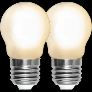 Produktfoto för LED-lampa E27 G45 Frosted 2-pack