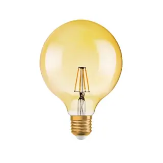Produktfoto för LED-LAMPA RETRO GLOB 4W E27 VINTAGE KLAR GOLD 824(35)OSRAM | Beijerbygg Byggmaterial