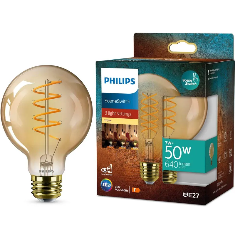 Bild 1 för LED SceneSwitch E27 G95 7-3,8-1W (50W) Deco spiral