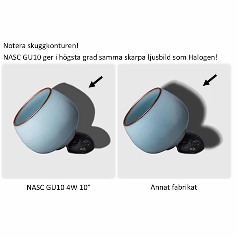 Bild 2 för LED Spotlight GU10 6,5W (50W) 2700K 550 lumen
