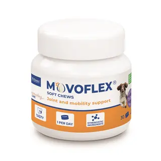 Produktfoto för Ledtillskott Virbac Movoflex 15-35 kg 30x4 g
