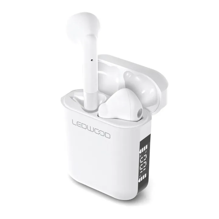 Alternativ bild 0 för LEDWOOD Hörlur Apollo TWS True Wireless In-Ear Vit Mic