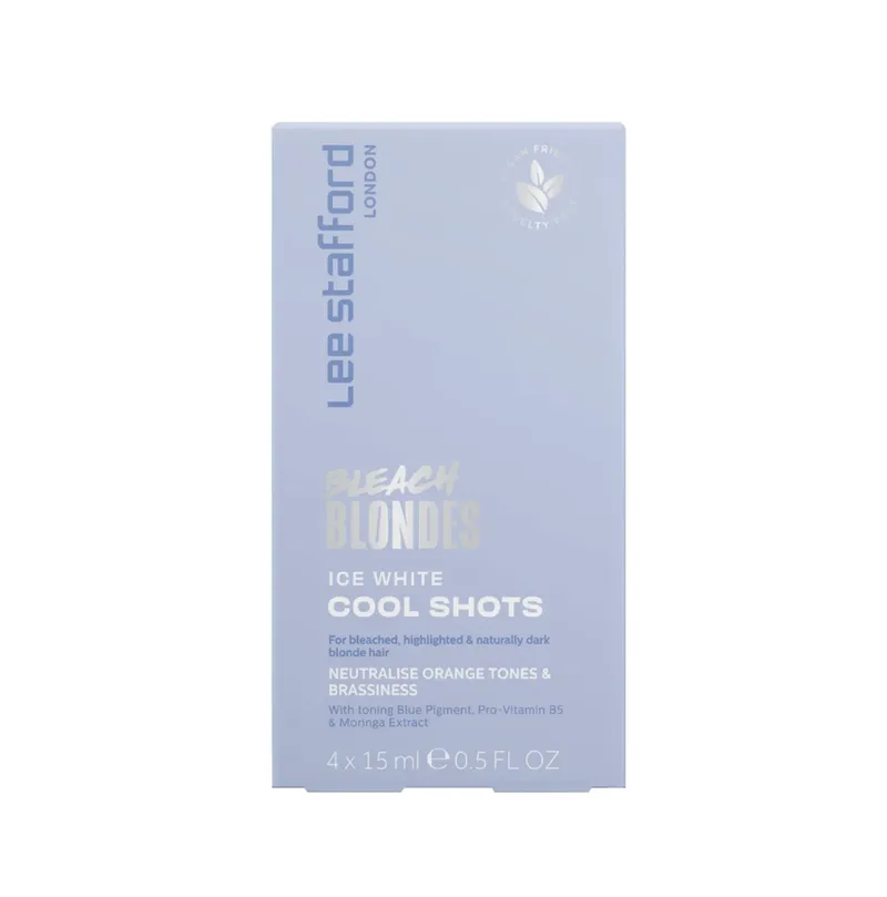 Alternativ bild 0 för Lee Stafford Bleach Blondes Ice White Cool Shots 4 x 15 ml
