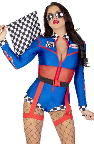 Produktfoto för Leg Avenue Cherry Bomb Racer L Rollspel & Maskerad
