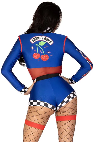 Bild 2 för Leg Avenue Cherry Bomb Racer L Rollspel & Maskerad