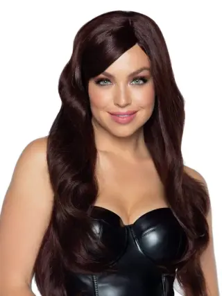 Produktfoto för Leg Avenue Long Wavy Wig Brown Peruk