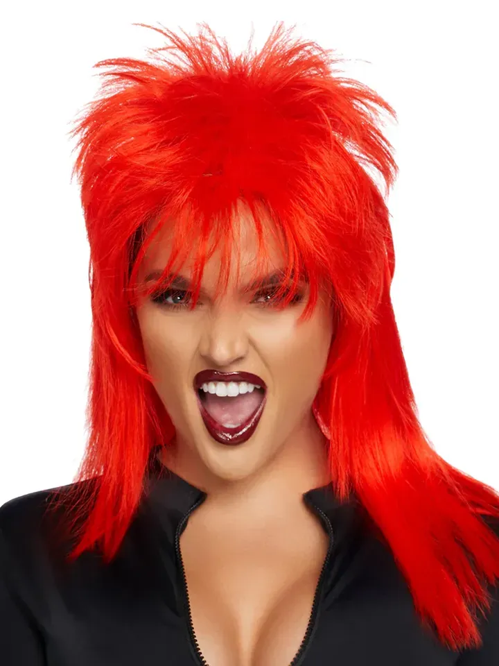 Bild 1 för Leg Avenue Unisex Rockstar Wig Red Peruk