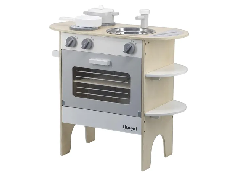 Alternativ bild 0 för Legekøkken med ovn, kogeplader og vask/ Play kitchen, with sink, oven and hobs