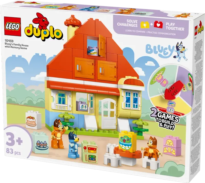 Alternativ bild 0 för LEGO Blueys hus med memoryspel