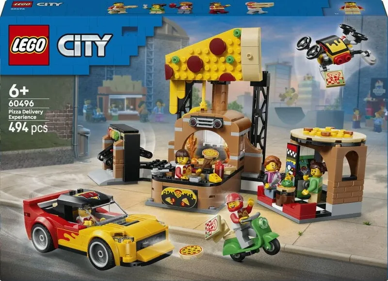 Alternativ bild 0 för LEGO City 60496 Pizzahemkörning med fordon