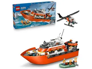 Produktfoto för LEGO City 60504 Kustbevakningens räddningsbåt och helikopter