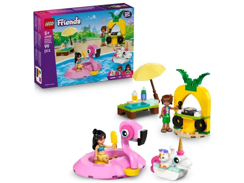 Alternativ bild 0 för LEGO Classic 42658 Poolparty med enhörning och flamingo