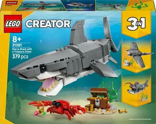 Produktfoto för LEGO Creator 31381 Vildsint haj med skattkista