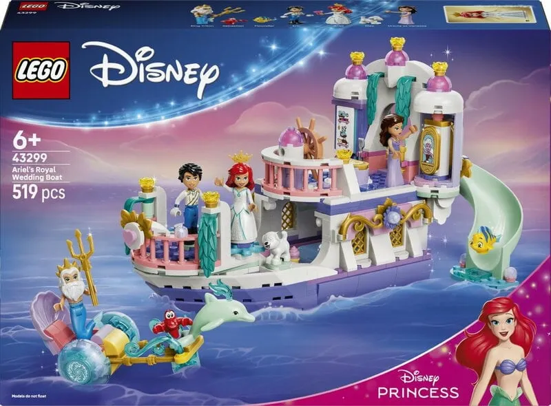 Alternativ bild 0 för LEGO Disney 43299 Ariels kungliga bröllopsbåt