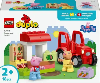 Produktfoto för LEGO DUPLO 10468 Traktor och marknad