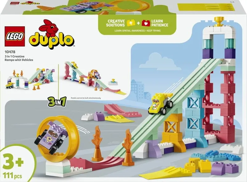 Alternativ bild 0 för LEGO DUPLO 10478 3-i-1 Kreativa ramper med fordon