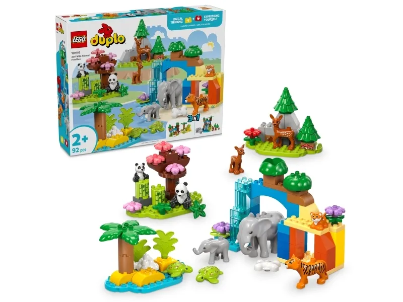 Alternativ bild 0 för LEGO DUPLO Town 3-i-1 Vilda djurfamiljer 10446
