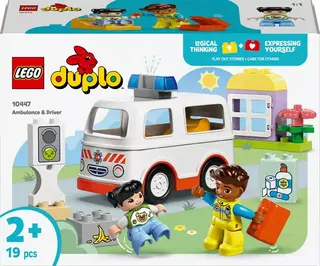 Produktfoto för LEGO DUPLO Town Ambulans och förare 10447