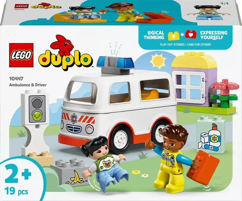 Alternativ bild 0 för LEGO DUPLO Town Ambulans och förare 10447