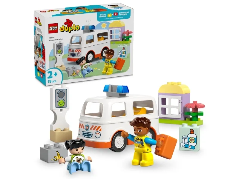 Alternativ bild 0 för LEGO DUPLO Town Ambulans och förare 10447