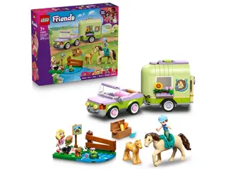 Produktfoto för LEGO Friends 42695 Släp med häst och föl