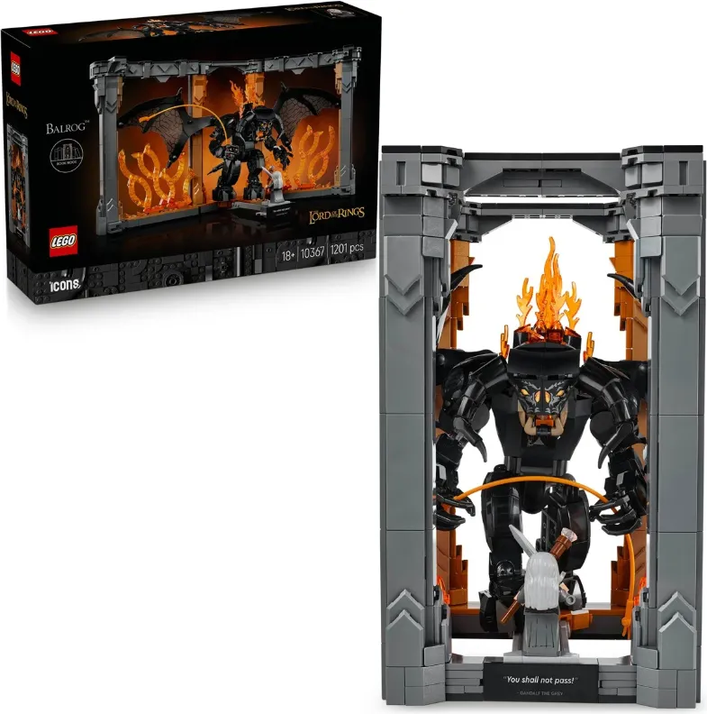 Alternativ bild 0 för LEGO Icons 10367 Sagan om ringen: bokstöd med Balrog™