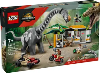 Produktfoto för LEGO Jurassic World 76973 Raptor & Titanosaurus Tracking Mission