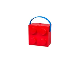 Produktfoto för LEGO madkasse med håndtag Rød
